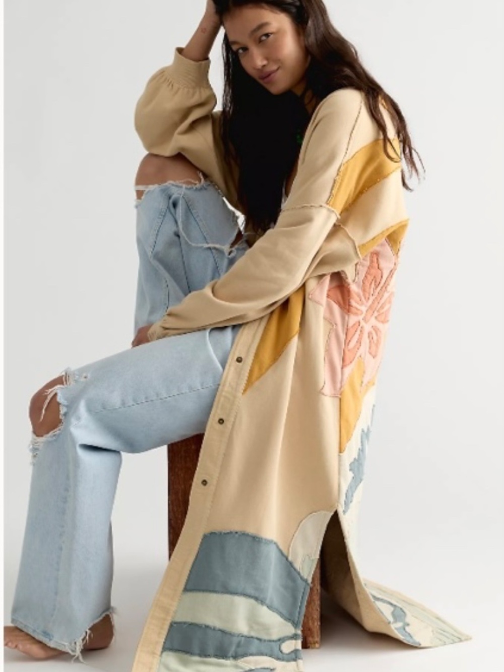 ⭐️Free People⭐️ Wave Length Maxi CARDI NWT 🌺🌴🌊🌺 - Picture 4 of 6